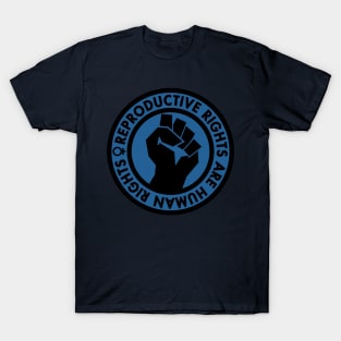 Reproductive Rights are Human Rights (blue) T-Shirt